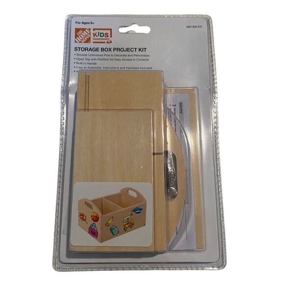 Kids Storage Box Project Craft Crafting Kit New in Package - Picture 7 of 7